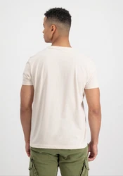 Alpha Industries T-Shirt Alpha Label T Weiß/Khaki/Creme/Rot/Braun