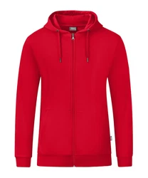 Jako Sweatjacke Organic Kapuzenjacke Rot