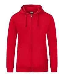 Jako Sweatjacke Organic Kapuzenjacke Rot