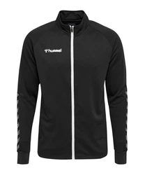 hummel hmlAUTHENTIC Poly Trainingsjacke Schwarz/Orange/Beige