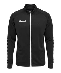 hummel hmlAUTHENTIC Poly Trainingsjacke Schwarz/Orange/Beige