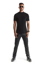 Langarmhemd Herren-Hemd in schwarz - XL