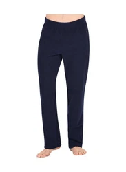 Trigema Jerseyhose Fleece Freizeithose blau/navy