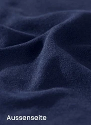 Trigema Jerseyhose Fleece Freizeithose blau/navy