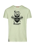 Derbe Print-Shirt Klarschiff Herren T-Shirt Neonfarben/Hellgrün/Dunkelgrün/Grün/Khaki