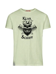 Print-Shirt Klarschiff Herren T-Shirt (1-tlg)