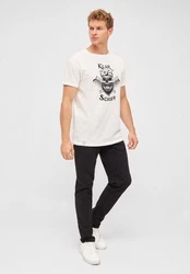 Derbe Print-Shirt Klarschiff Herren T-Shirt Beige/Khaki/Weiß/Grün/Rosa/Braun/Creme