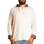 PANASIAM Kurzarmhemd Herren Hoodie mit Kapuze Fisherman Shirt Beige/Dunkelrot/Schwarz/Braun