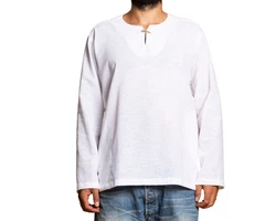 PANASIAM Fischerhemd T01 Weiß/Creme