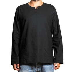 PANASIAM Fischerhemd T01 Schwarz/Dunkelgrau