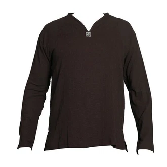 PANASIAM Sommerhemd 'K' Herren Freizeithemd Dunkelbraun/Braun/Bordeaux/Schwarz/Khaki