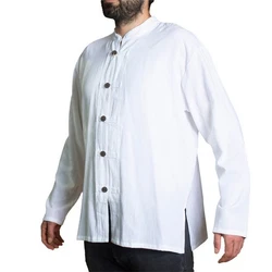 PANASIAM Kurzarmhemd Fischerhemd Ben Weiß/Hellblau/Hellgrün