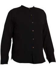 PANASIAM Kurzarmhemd 'K' Schwarz/Beige/Dunkelblau