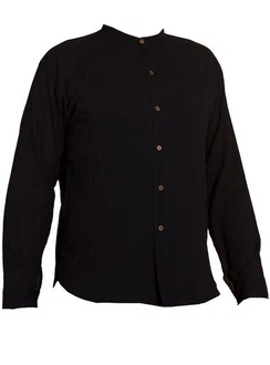 PANASIAM Kurzarmhemd 'K' Schwarz/Beige/Dunkelblau PANASIAM Kurzarmhemd 'K' Schwarz/Beige/Dunkelblau