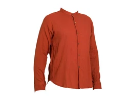 PANASIAM Kurzarmhemd 'K' Orange/Rot/Braun