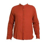 PANASIAM Kurzarmhemd 'K' Orange/Rot/Braun