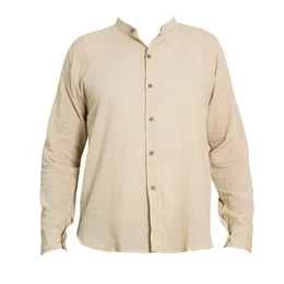 Kurzarmhemd Luftig leichtes Sommerhemd 'K' mit Knpfen aus 100% Baumwolle Herren Freizeithemd Fischerhemd Fisherman Shirt