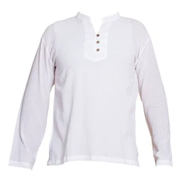 Kurzarmhemd Luftig leichtes Sommerhemd 'K' mit Knpfen aus 100% Baumwolle Herren Freizeithemd Fischerhemd Fisherman Shirt