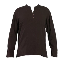 Kurzarmhemd Luftig leichtes Sommerhemd 'K' mit Knpfen aus 100% Baumwolle Herren Freizeithemd Fischerhemd Fisherman Shirt