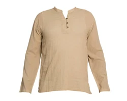 PANASIAM Kurzarmhemd 'K' Khaki/Beige/Weiß/Braun/Grün