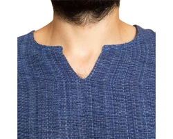PANASIAM Farmerhemd Blau/Lila/Dunkelblau
