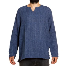 PANASIAM Farmerhemd Blau/Lila/Dunkelblau