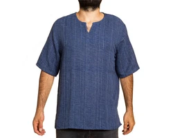 PANASIAM Farmerhemd Blau/Lila
