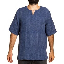PANASIAM Farmerhemd Blau/Lila