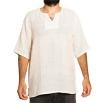PANASIAM Farmerhemd Weiß/Beige/Creme