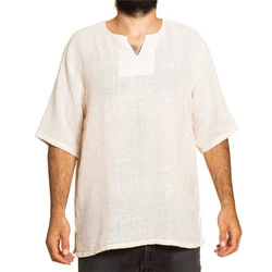 PANASIAM Farmerhemd Weiß/Beige/Creme