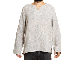PANASIAM Farmerhemd Grau/Hellgrau/Khaki/Beige