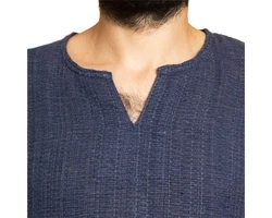 PANASIAM Farmerhemd Dunkelblau/Blau/Lila