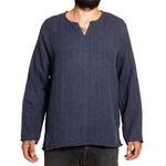 PANASIAM Farmerhemd Dunkelblau/Blau/Lila