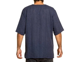 PANASIAM Farmerhemd Dunkelblau/Blau/Lila