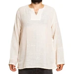 PANASIAM Farmerhemd Weiß/Beige/Creme