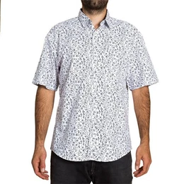 Kurzarmhemd Herren Freizeithemd in tropisch buntem Design aus 100 % Baumwolle leichtes Kurzarmhemd fr den Sommer bequem und luftig