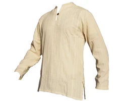 PANASIAM Kurzarmhemd Fischerhemd Ben Weiß/Khaki/Grün/Beige