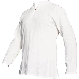 Kurzarmhemd Fischerhemd Ben aus hochwertiger Baumwolle mit Holzknopf Herren Bequemes Freizeithemd Fisherman Shirt