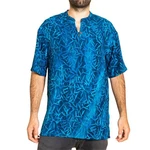 PANASIAM Kurzarmhemd Herren Hemd Freizeithemd Blau PANASIAM Kurzarmhemd Herren Hemd Freizeithemd Blau