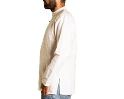 PANASIAM Fischerhemd Fischerhemd Herren Freizeithemd Fisherman Shirt Weiß/Grün/Beige/Creme/Rot