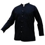 PANASIAM Fisherman Shirt Kurzarmhemd Herren Dunkelblau/Lila/Beige
