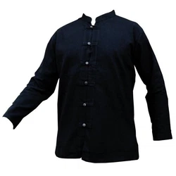 PANASIAM Fisherman Shirt Kurzarmhemd Herren Dunkelblau/Lila/Beige