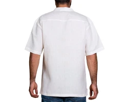 PANASIAM Kurzarmhemd Fischerhemd Fisherman Shirt Weiß/Creme