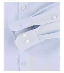 CASAMODA Langarmhemd Comfort Fit Hellblau/Blau