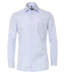 CASAMODA Langarmhemd Comfort Fit Hellblau/Blau