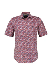 Kurzarmhemd Poplin-Kurzarmhemd mit floralem AOP