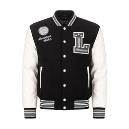 Collegejacke Herren College Jacke Waterstein black/ecru/grey XXL