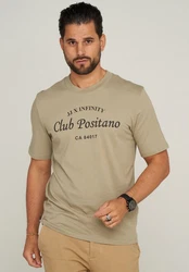 Jack & Jones T-Shirt JJHILL TEE SS CREW NECK Khaki/Braun/Dunkelgrün