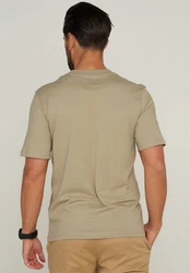 Jack & Jones T-Shirt JJHILL TEE SS CREW NECK Khaki/Braun/Dunkelgrün