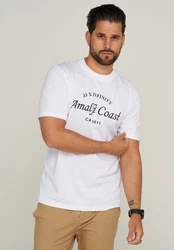 Jack & Jones T-Shirt JJHILL TEE SS CREW NECK Weiß/Grau